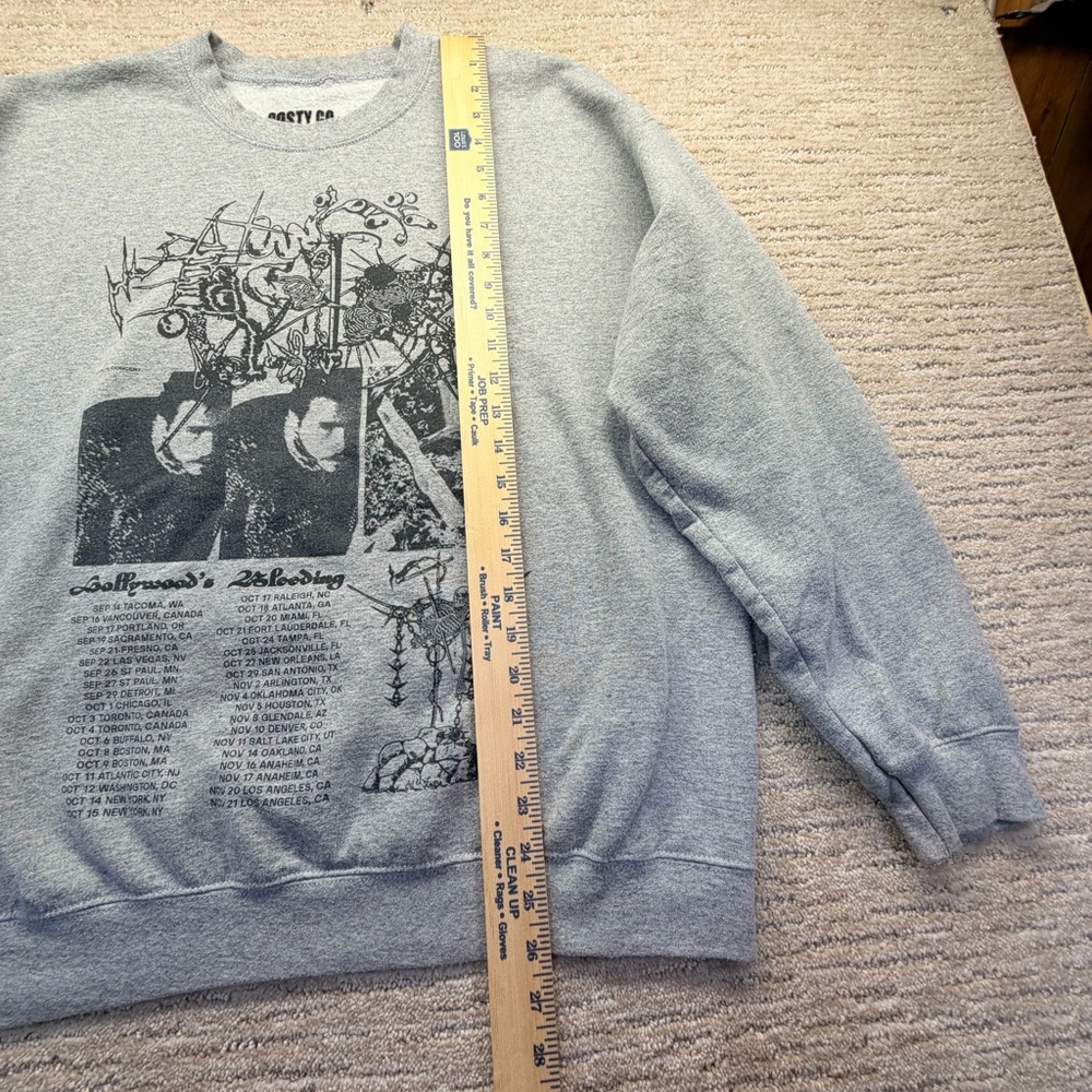 Posty Co Post Malone 2019 Tour Crewneck Sweatshirt - Picture 3 of 12